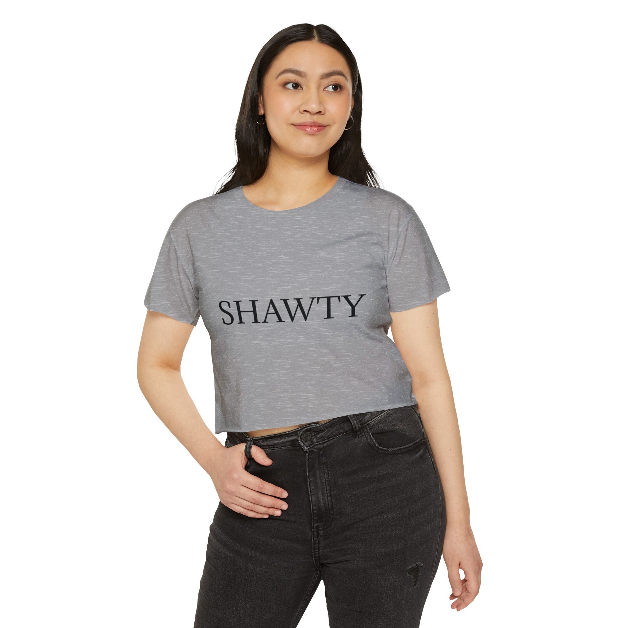 SH A W T Y Crop Top — Women's Festival Graphic Tee