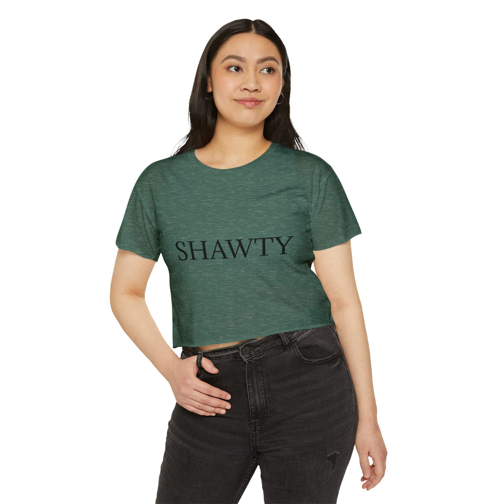 SH A W T Y Crop Top — Women's Festival Graphic Tee