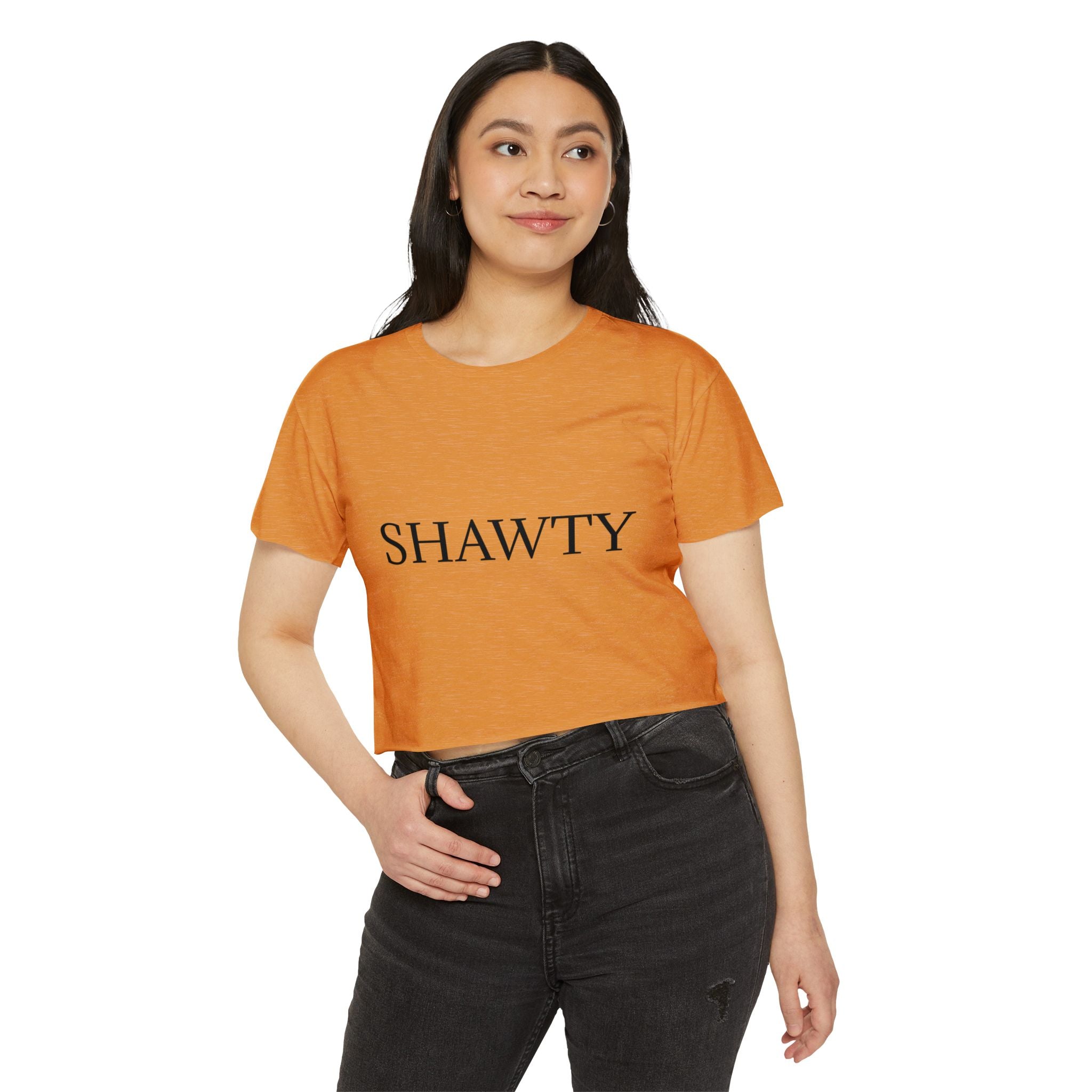 SH A W T Y Crop Top — Women's Festival Graphic Tee