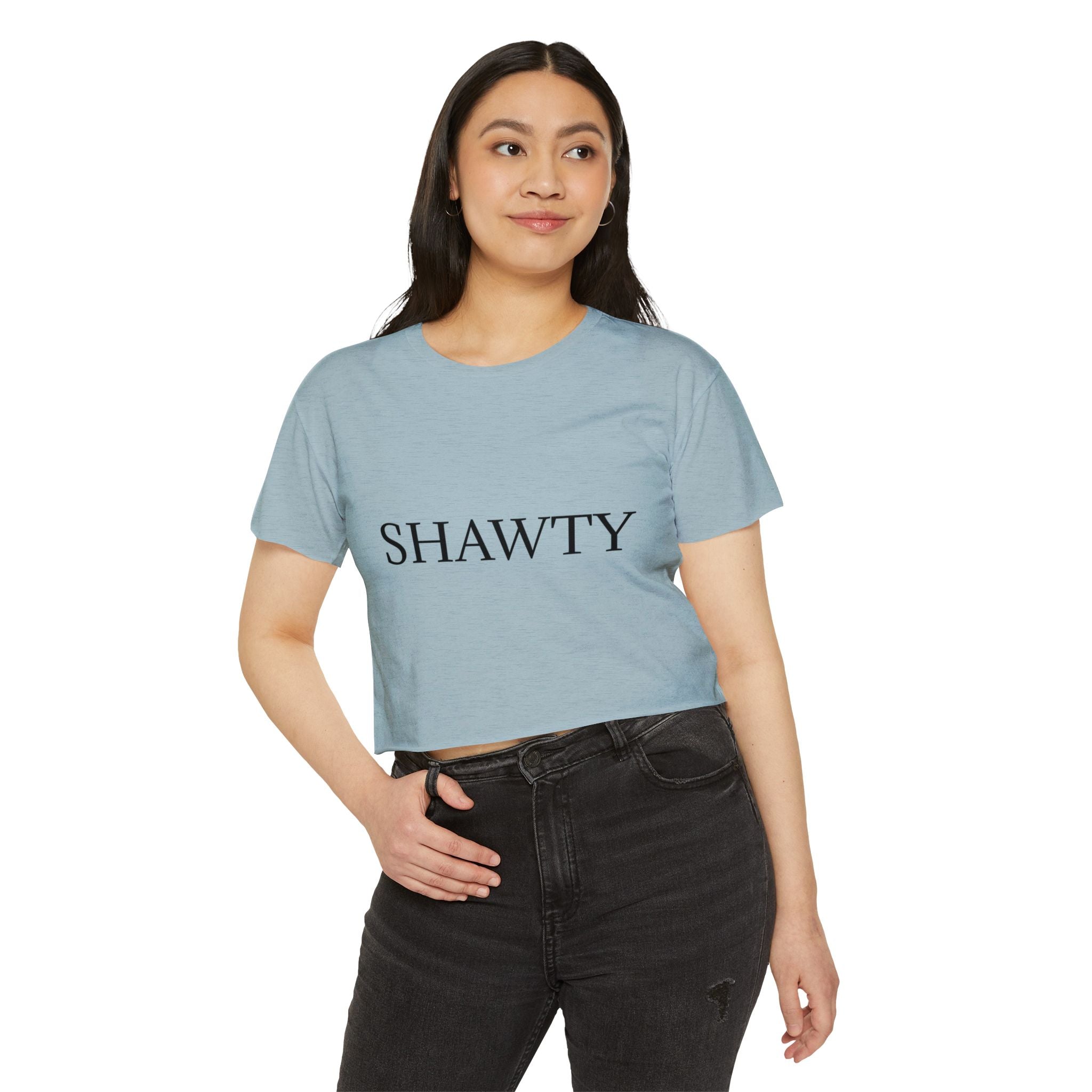 SH A W T Y Crop Top — Women's Festival Graphic Tee