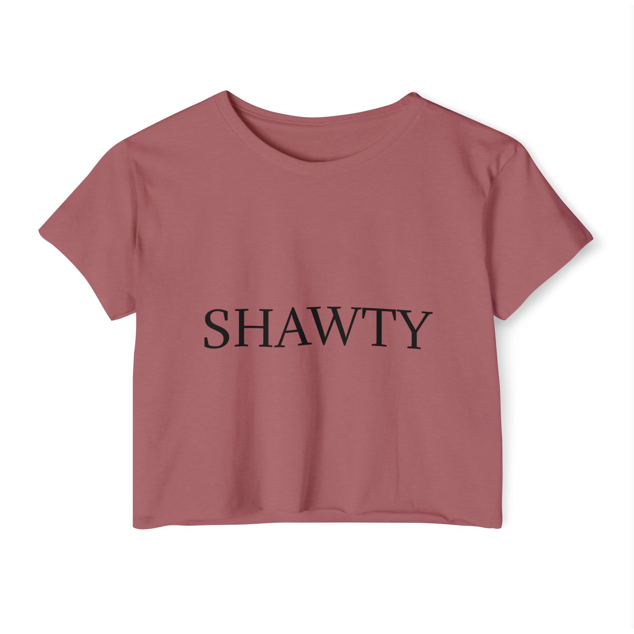 SH A W T Y Crop Top — Women's Festival Graphic Tee